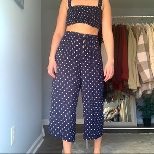 Flowey polkadot American Eagle pants